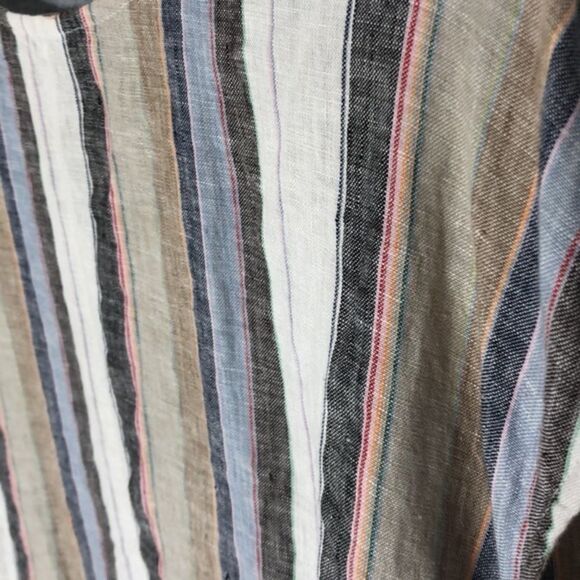 Sinuous Linen Cross Back Top, Medium - Picture 3 of 8